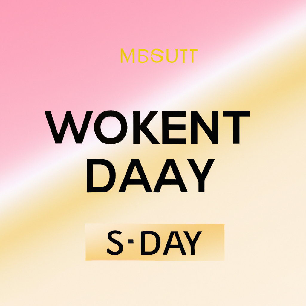 평일 할인 프로모션 배너 - 미니멀 타이포그래피